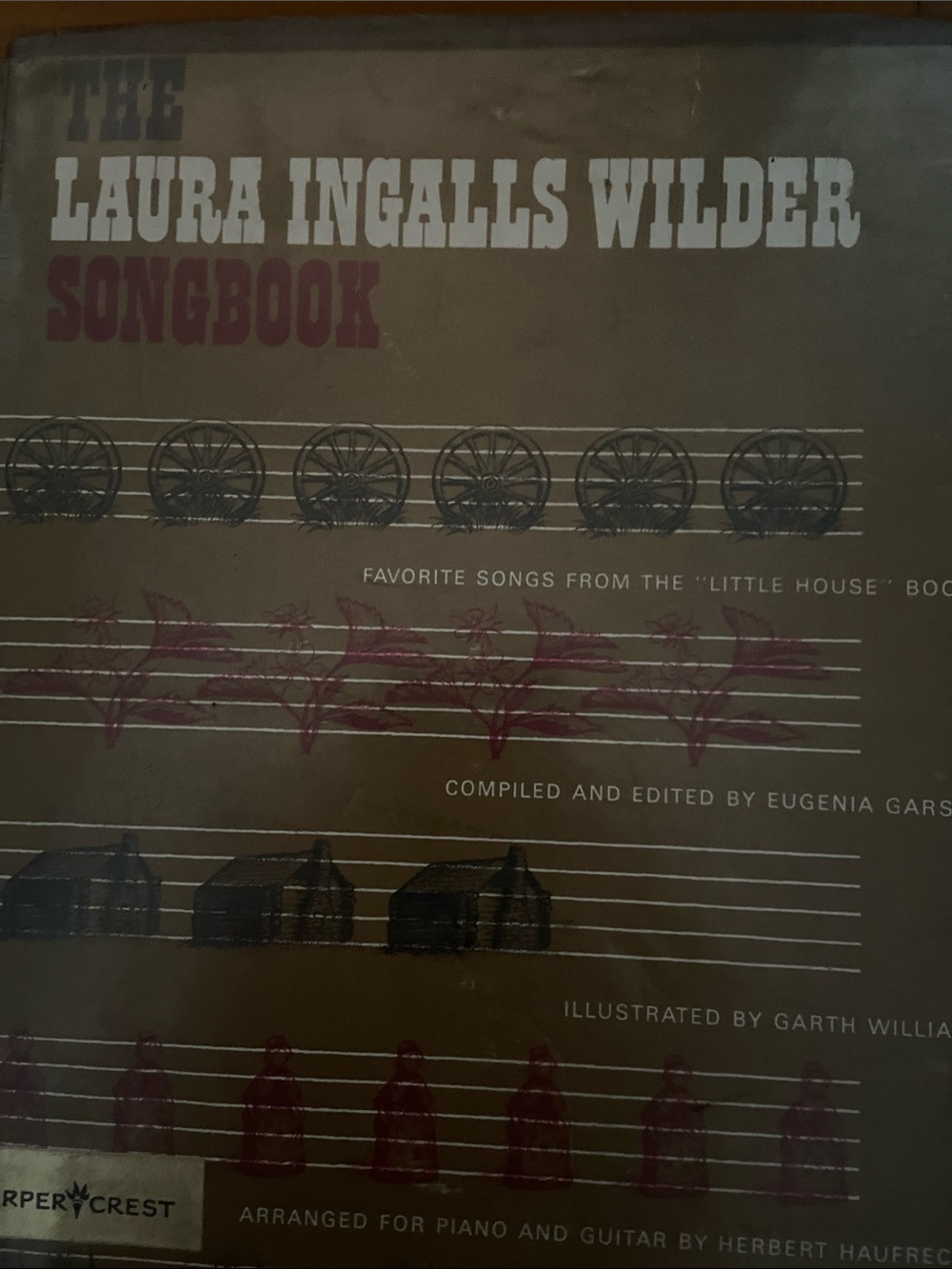 Little House on the Prairie 1st edition Laura Ingalls Wilder Songbook book 1960s